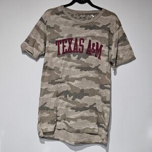 NWOT Pressbox Texas‎ A&M Aggies Camo T Shirt 2XL Adult Short Sleeve Cotton Blend